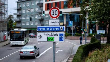 Parking guidance system in Rastatt