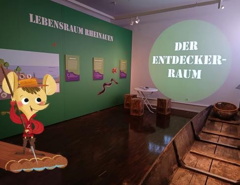 Blick in die Sonderausstellung "Lebenssträme (an) Rhein und Murg"