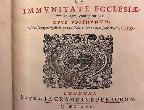 Signet des Verlagshauses Cramer & Perachon, Lyon 1695