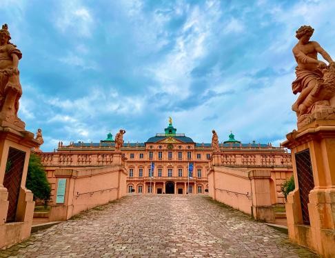 Blick auf das Residenzschloss in Rastatt