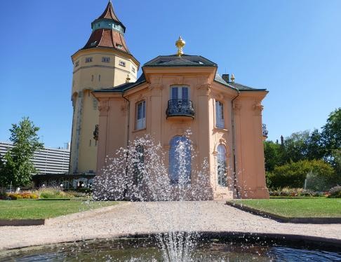 Pagodenburg und Wasserturm in Rastatt