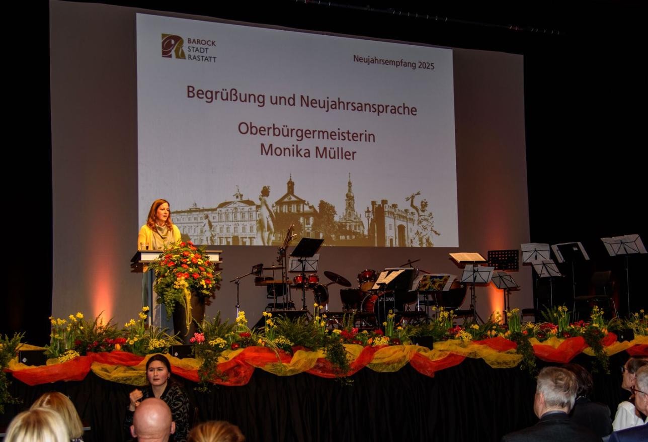 Ansprache OB Monika Müller beim Neujahrsempfang in der BadnerHalle