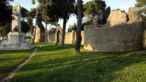 Les ruines d'Augustee à Fano