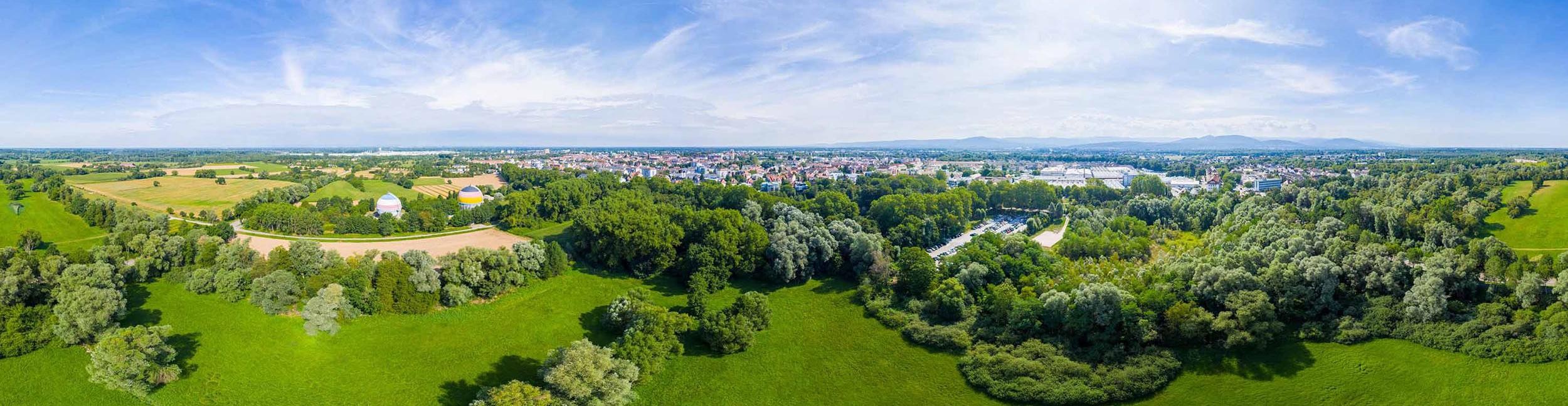 Aerial view of Rastatt