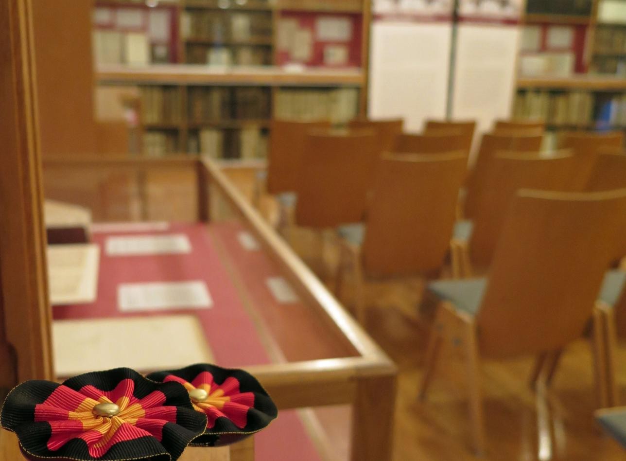 Historische Bibliothek Rastatt: Blick in die Ausstellungsräume im 1.OG