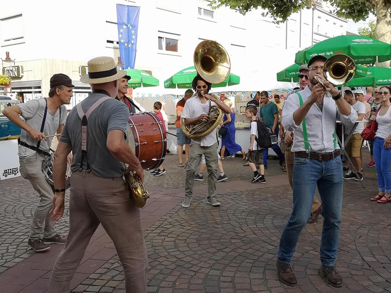 Musicians at the city festival in Rastatt