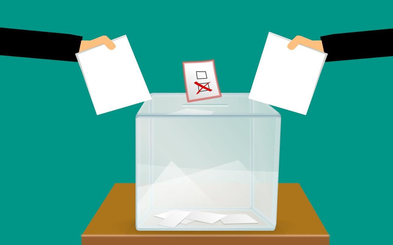 Pictogram of a ballot box