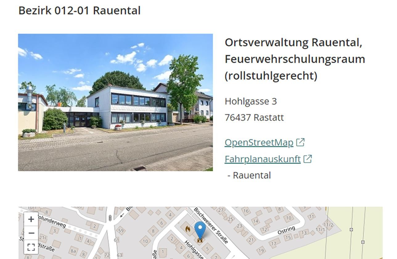 Wahllokal in Rastatt