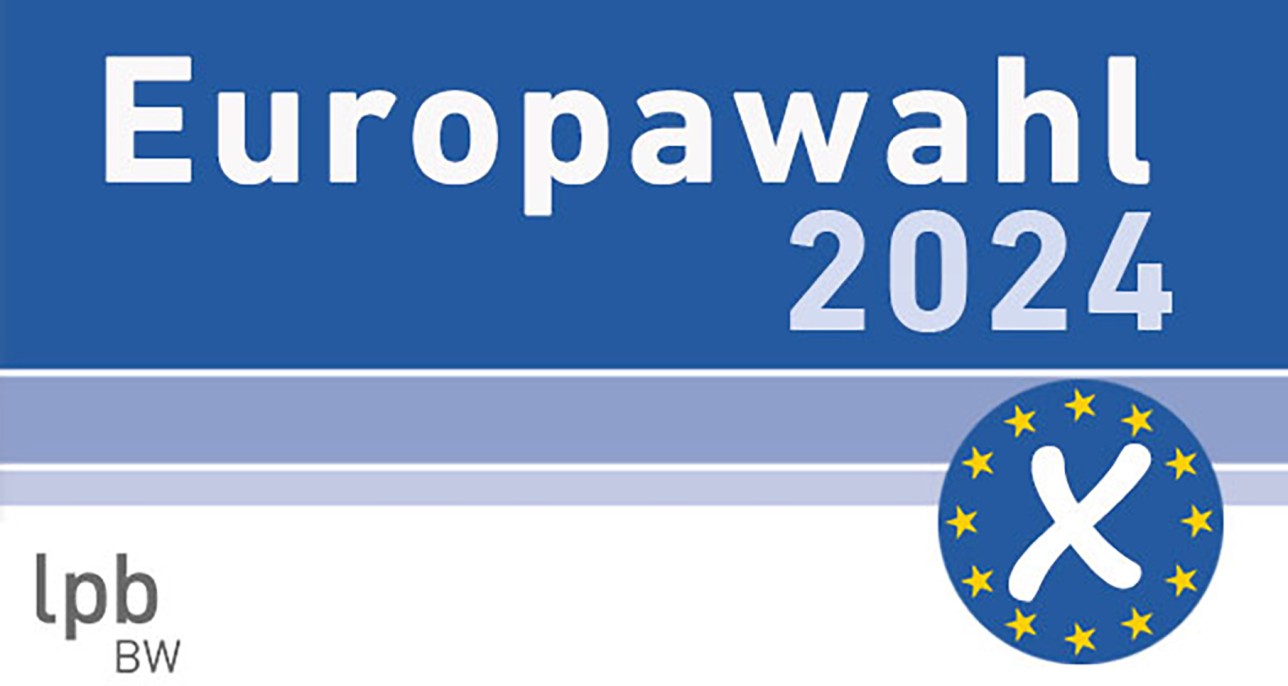Logo bleu pour les élections européennes de 2024