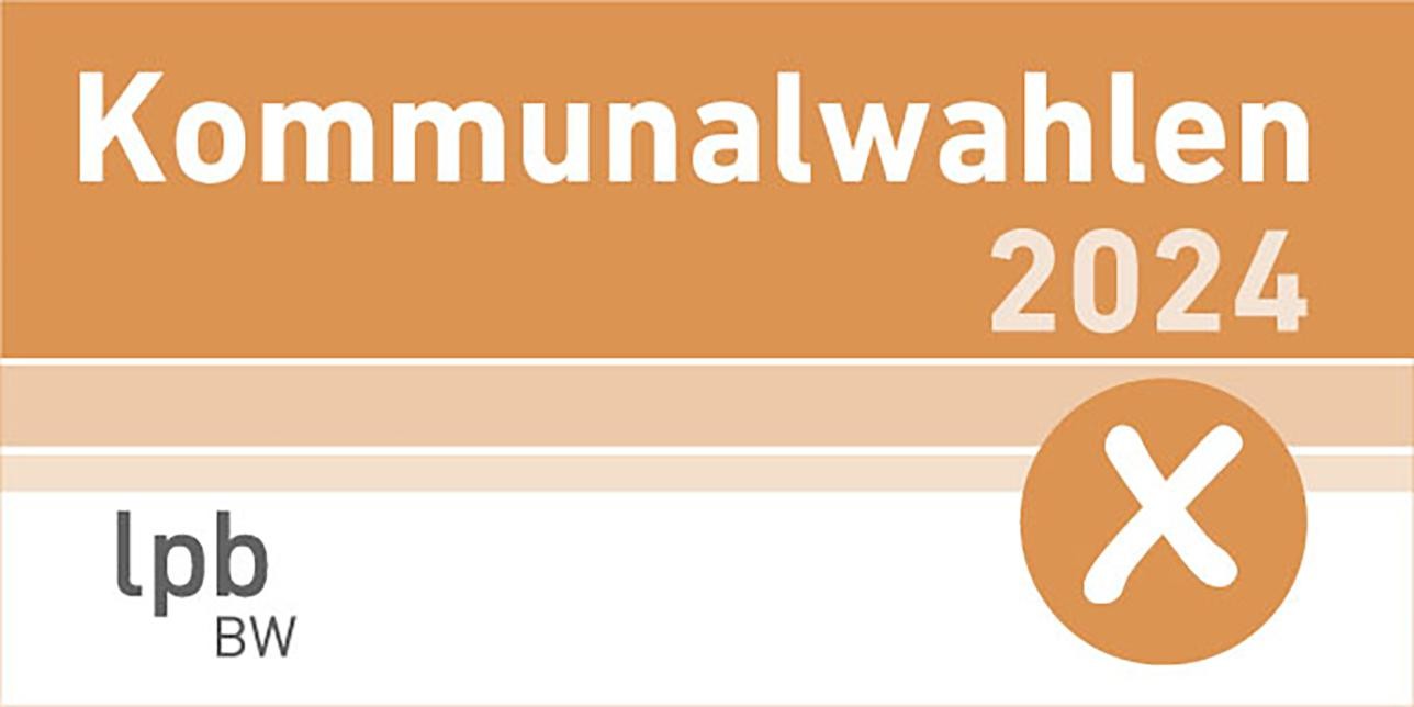 Orangenes Logo zur Kommunalwahl 2024