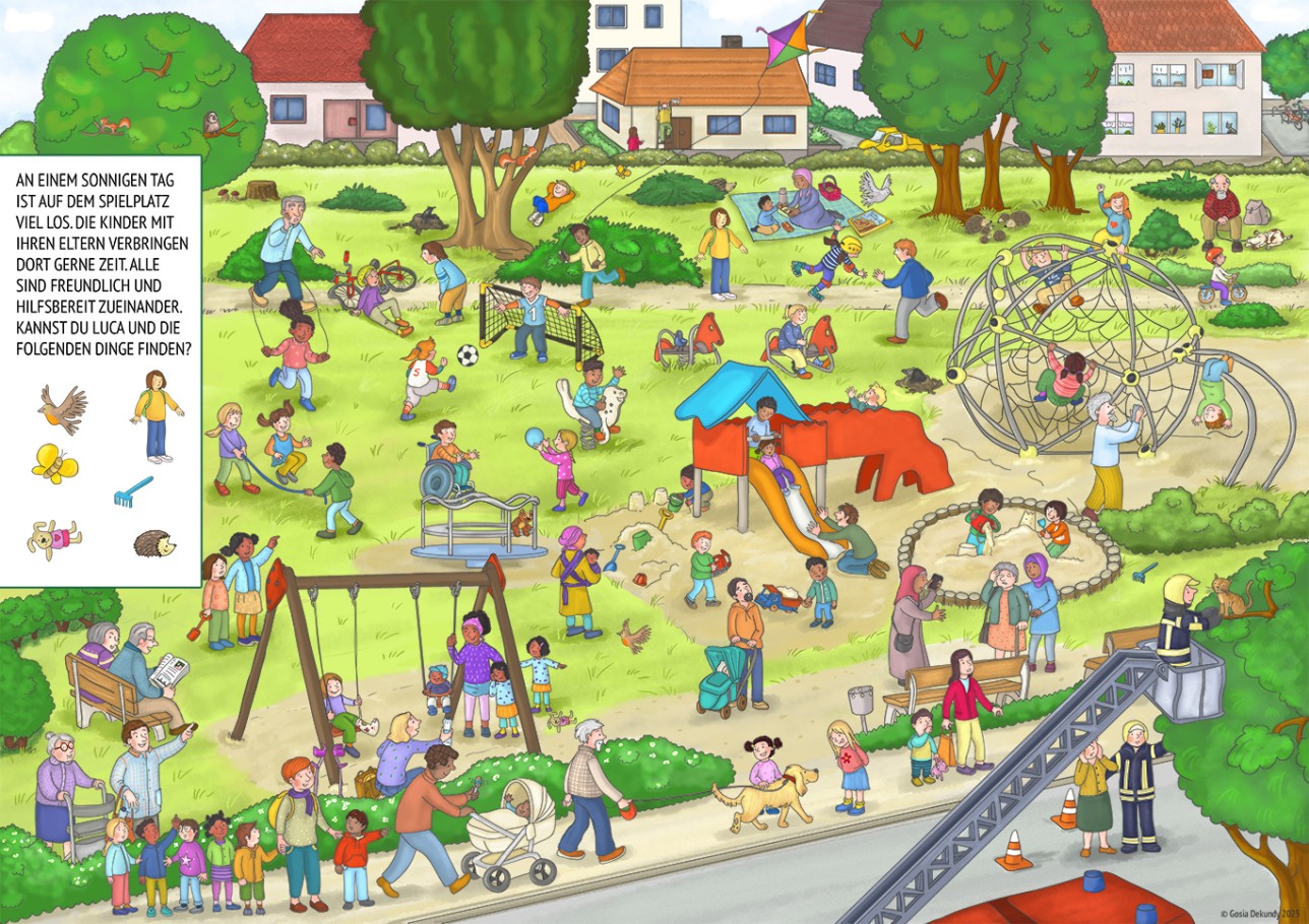 Wimmelbuch: Spielplatz in Rastatt