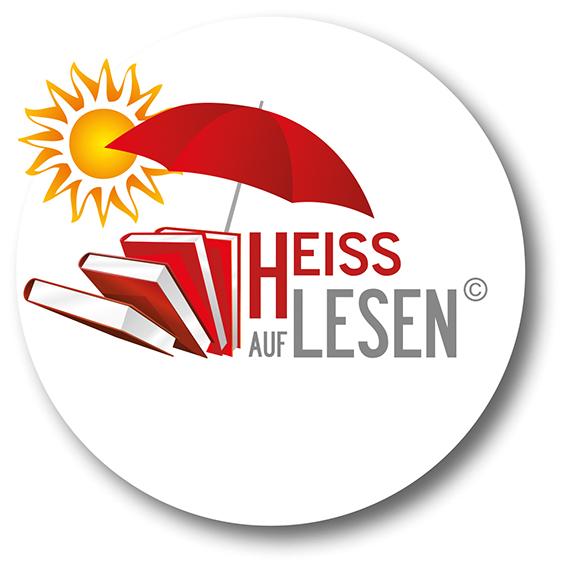 Logo des Leseclubs mit Sonnenschirm und Büchern