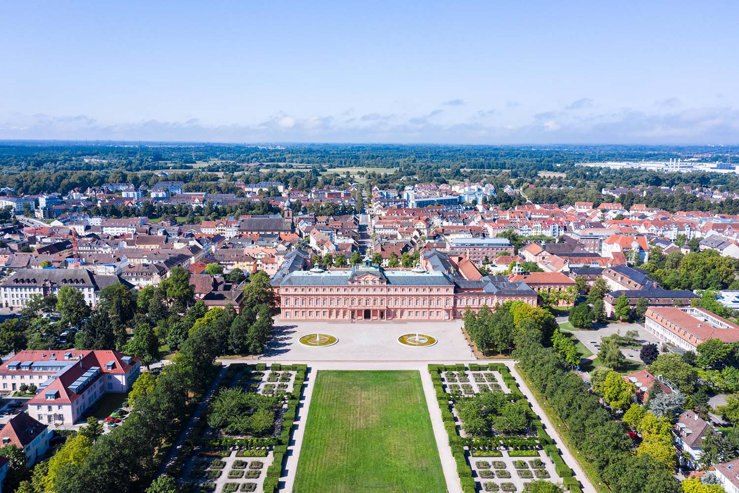 Luftaufnahme Schloss Rastatt