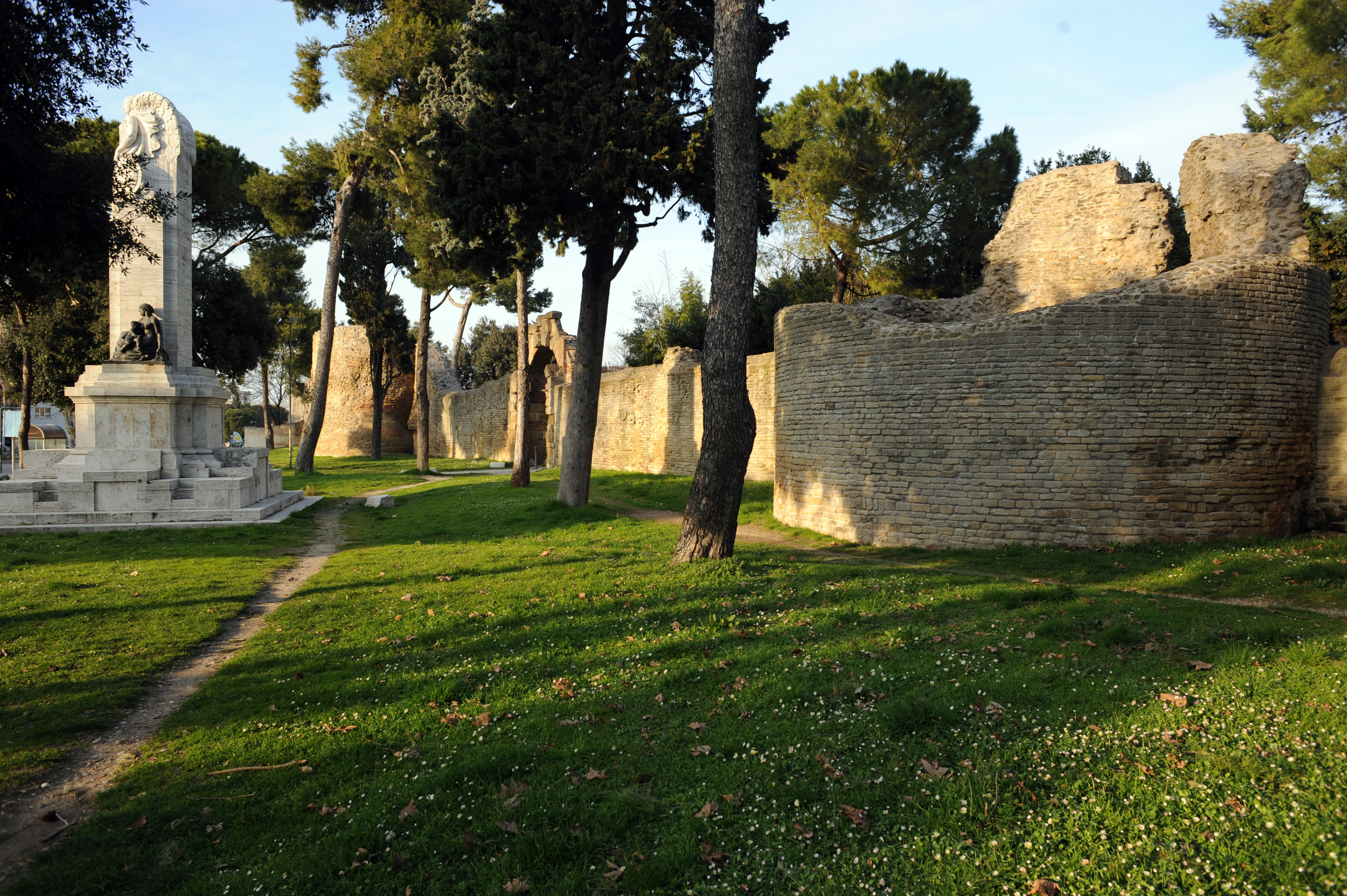 The Augustan ruins in Fano. 
