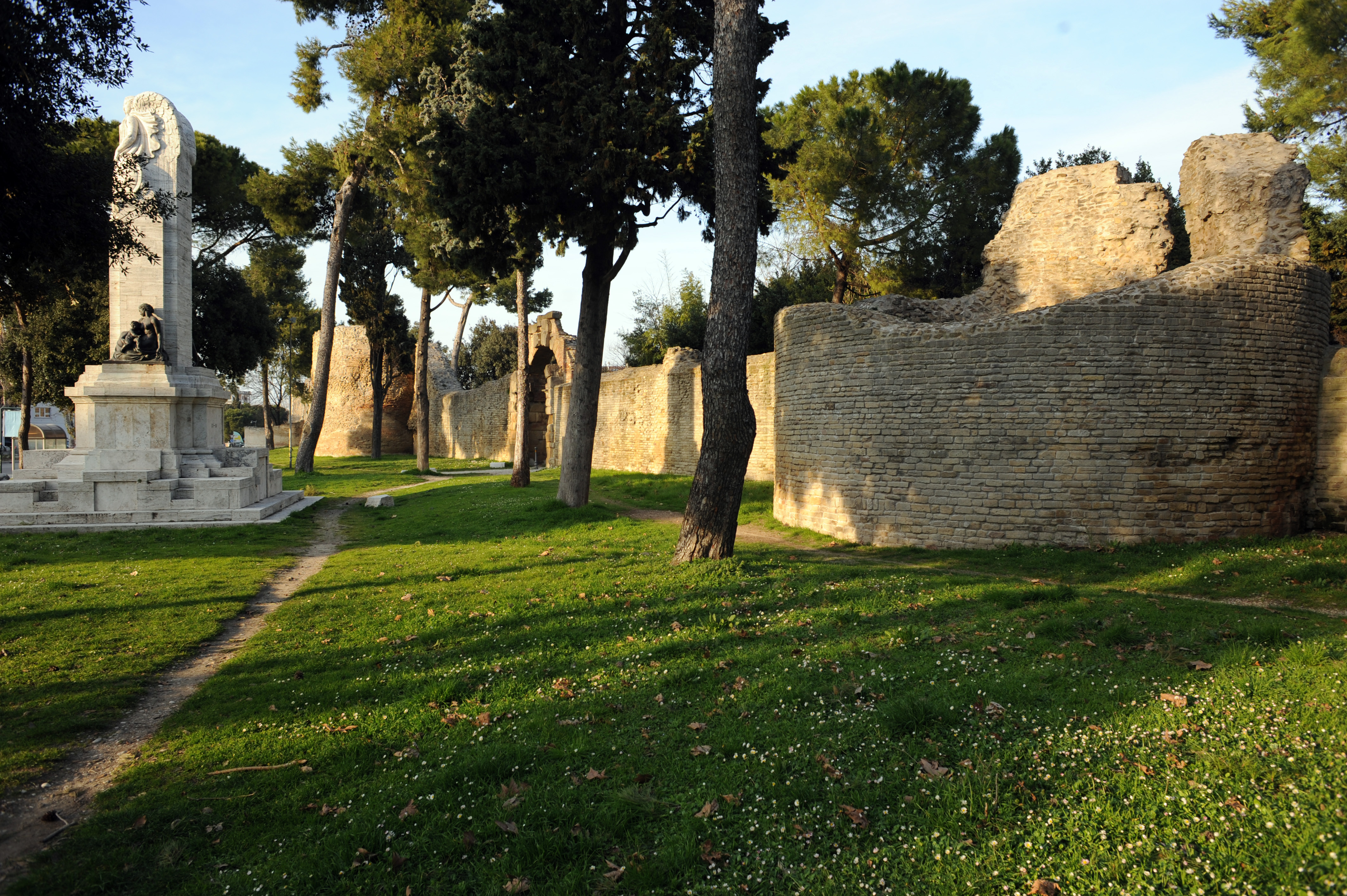 Les ruines d'Augustee à Fano. 