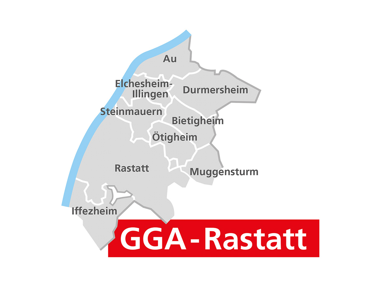 Karte und Logo Gemeinsamer Gutachterausschuss